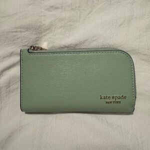 Kate Spade Mint Green Zip Wallet